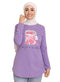 Lavender - Design 41 Printed Long - Sleeve - Khotwh