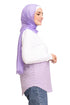 Lavender Half Striped Long - Sleeve - Khotwh