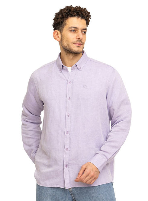 Lavender Linen Shirt - Khotwh