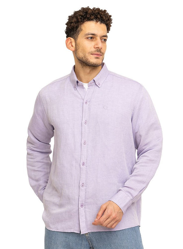 Lavender Linen Shirt - Khotwh