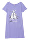 Lavender Night Shirt - Design 3 - Khotwh