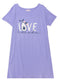 Lavender Night Shirt - Design 9 - Khotwh