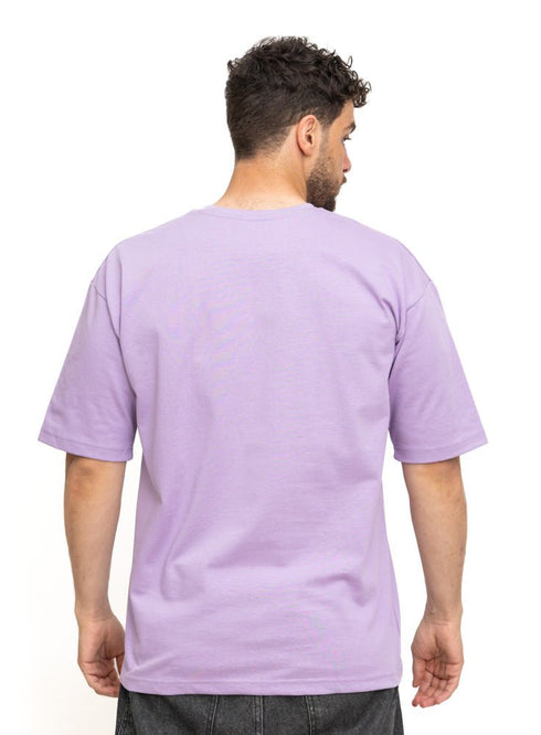 Lavender Over Size Round T-Shirt - Khotwh