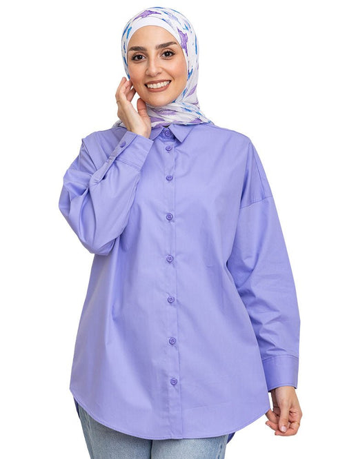 Lavender Over - Size Shirt - Khotwh