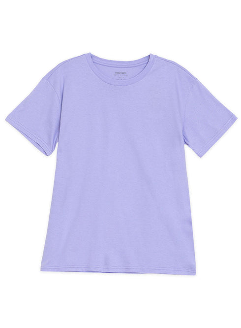 Lavender Over Size Short Sleeve - Khotwh