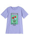 Lavender Printed O.S Short - Sleeve Design 11 - Khotwh