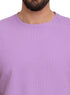 Lavender Squares Round T-Shirt - Khotwh
