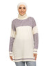 Lavender Striped Pullover Design 1 - Khotwh