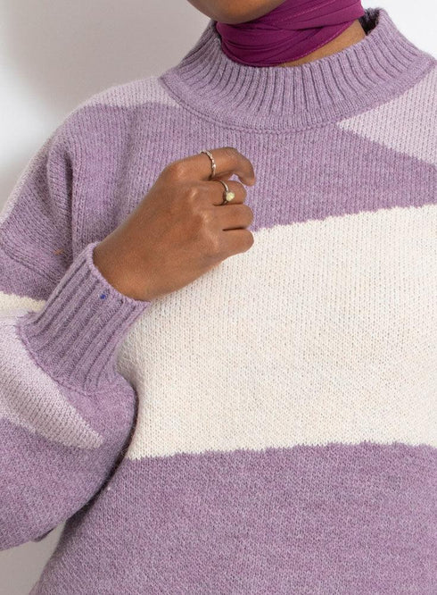 Lavender Wave Pullover - Khotwh