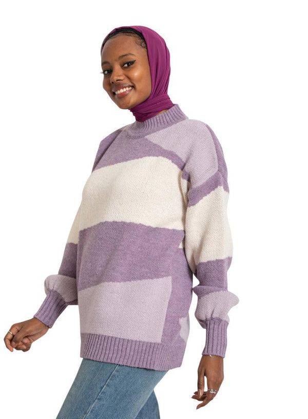 Lavender Wave Pullover - Khotwh