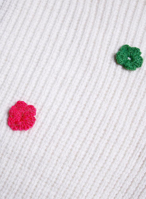 Lavender*Tan Flower Pullover - Khotwh