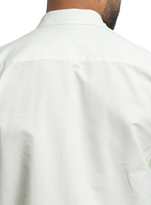 Lemon - Design 1 Striped Oxford Shirt - Khotwh