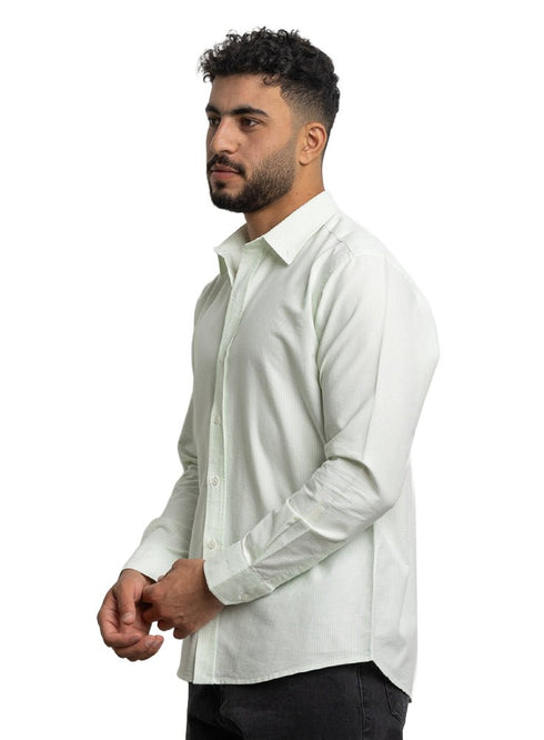 Lemon - Design 1 Striped Oxford Shirt - Khotwh