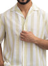 Lemon - Design 6 Striped Tennis Collar Shirt - Khotwh