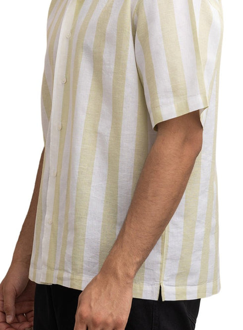Lemon - Design 6 Striped Tennis Collar Shirt - Khotwh