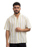 Lemon - Design 6 Striped Tennis Collar Shirt - Khotwh