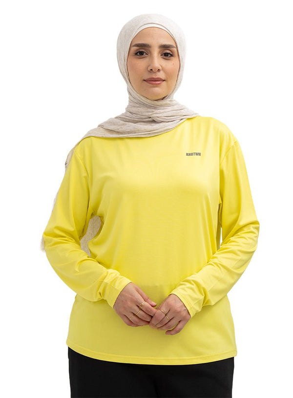 Lemon Sporting Long - Sleeve T-Shirt - Khotwh