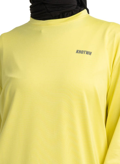 Lemon Sporting Long - Sleeve T-Shirt - Khotwh