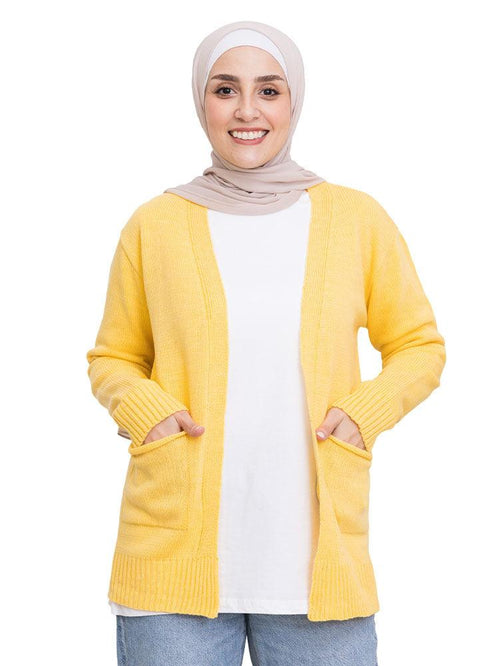 Lemon Verbana E - Basic Pocket Cardigan - Khotwh
