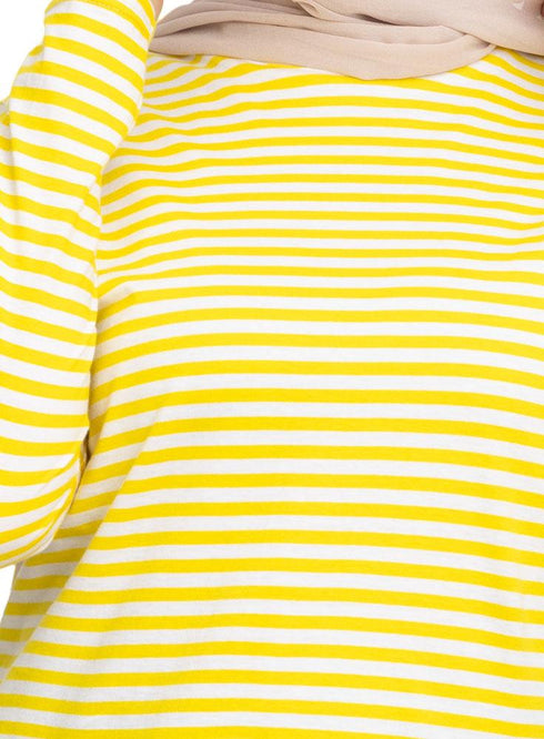 Lemon Verbana Lines Long Sleeve - Khotwh