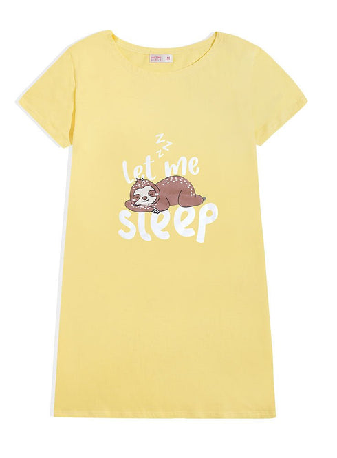 Lemon Verbana Night Shirt - Design 22 - Khotwh
