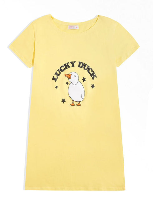 Lemon Verbana Night Shirt - Design 32 - Khotwh