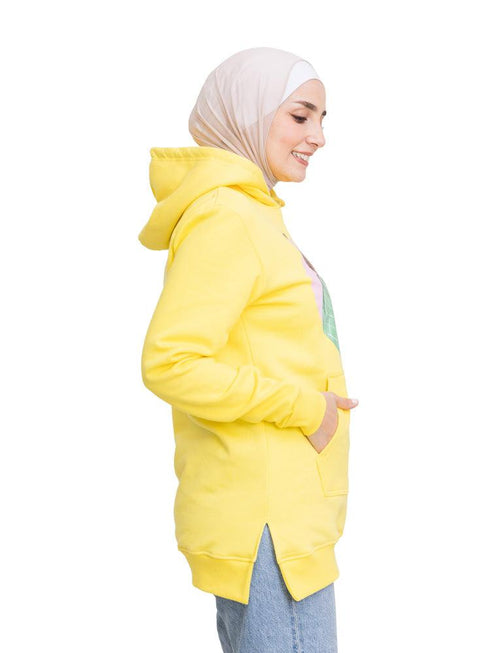 Lemon Verbana Printed - HoodieV Design 62 - Khotwh