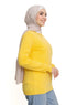 Lemon Verbana Round Knit Pullover - Khotwh