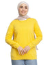 Lemon Verbana Round Knit Pullover - Khotwh