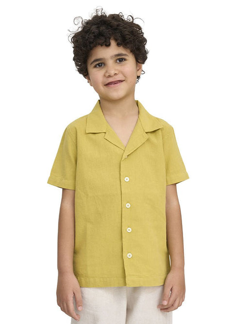 Lentil Kids Linen Shirt - Khotwh