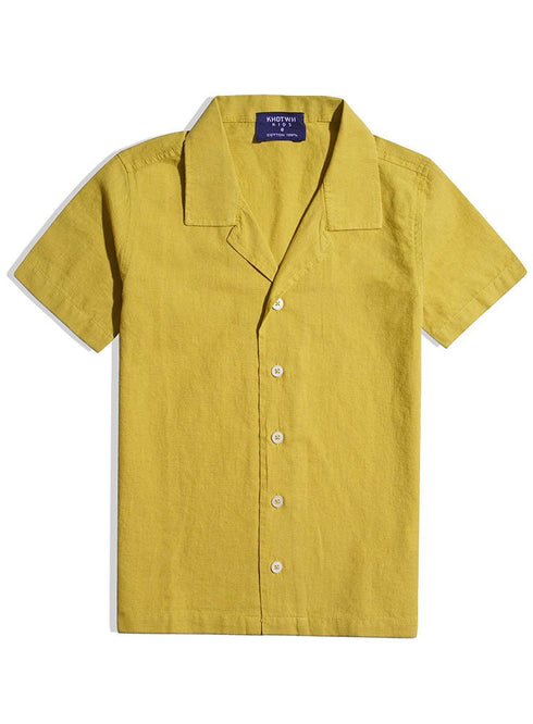 Lentil Kids Linen Shirt - Khotwh