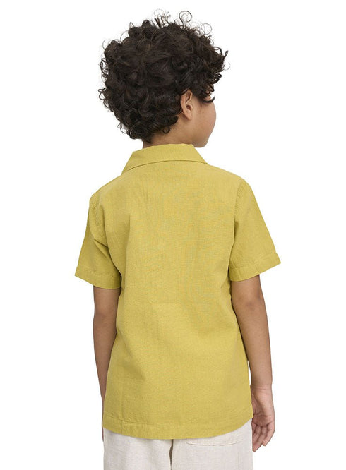 Lentil Kids Linen Shirt - Khotwh