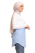 Lichen Blue Half Striped Long - Sleeve - Khotwh