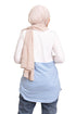 Lichen Blue Half Striped Long - Sleeve - Khotwh