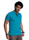 Light Blue Basic Polo - Khotwh