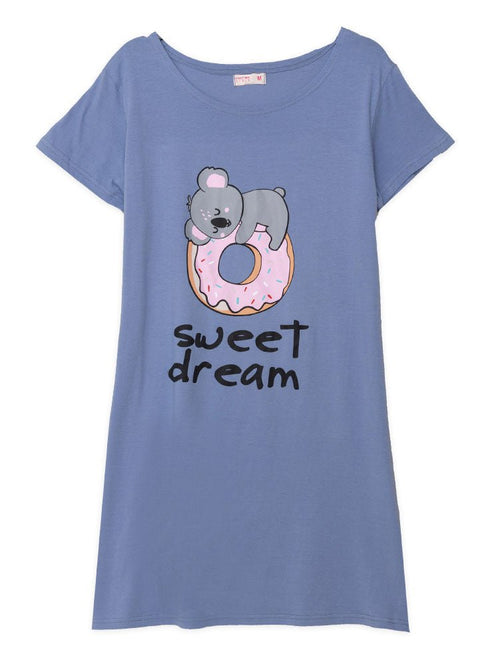 Light Jeans Night Shirt - Design 14 - Khotwh