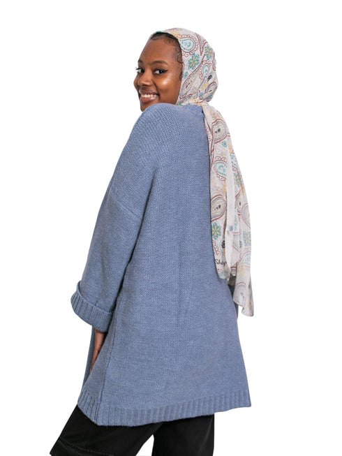 Light Jeans Over Size Pullover - Khotwh