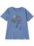Light Jeans Printed O.S Short - Sleeve Design 17 - Khotwh