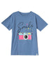 Light Jeans Printed O.S Short - Sleeve Design 20 - Khotwh