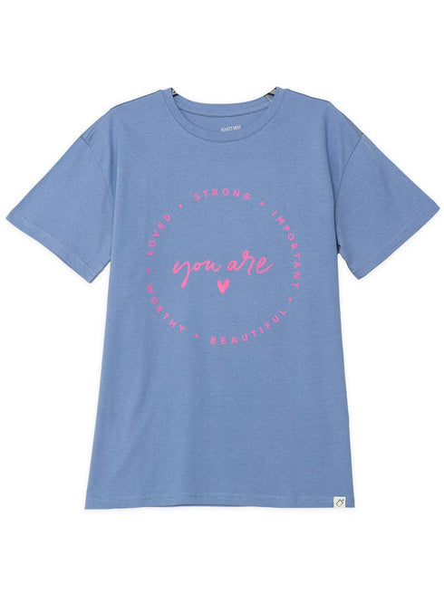 Light Jeans Printed O.S Short - Sleeve Design 6 - Khotwh