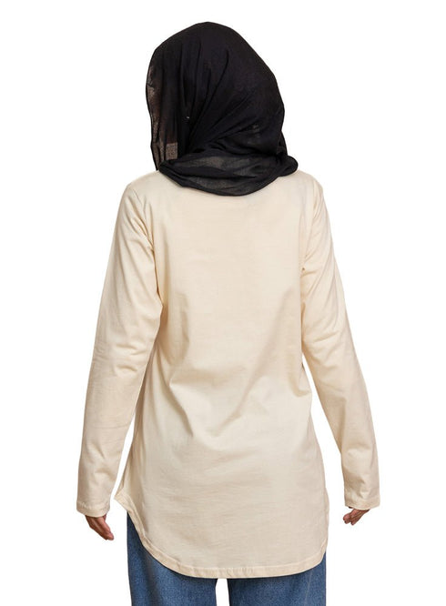 Light Latte Cur.Long - Sleeve - Khotwh