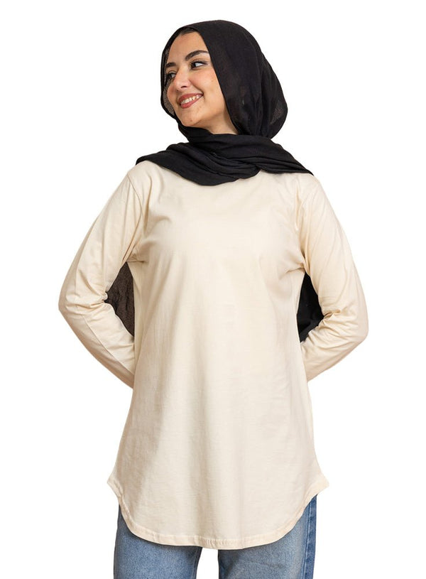 Light Latte Cur.Long - Sleeve - Khotwh