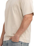 Light Latte Double-Layerd Oversize Round T-Shirt - Khotwh