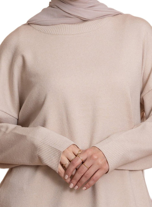 Light Latte Over Size Half Cool - Khotwh