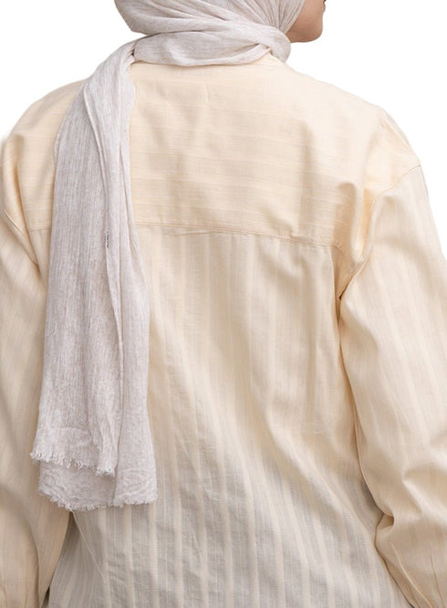 Light Latte RD - V - Neck Shirt - Khotwh