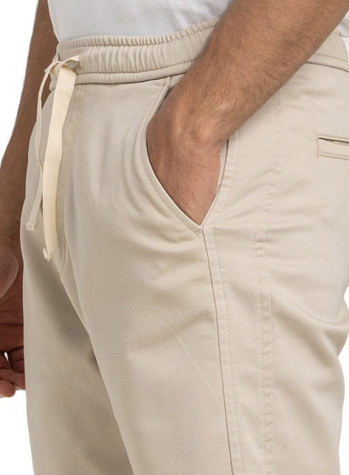 Light Latte Roma - Elastic Pant - Khotwh
