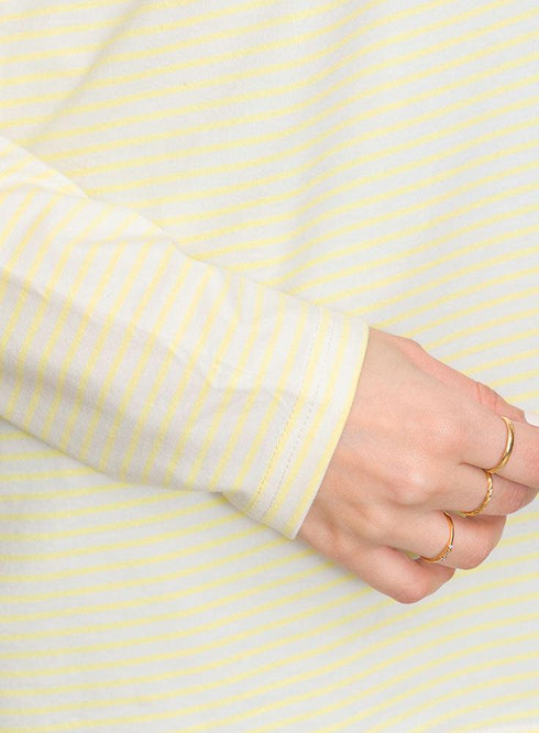 Light Lemon Lines Long Sleeve - Khotwh