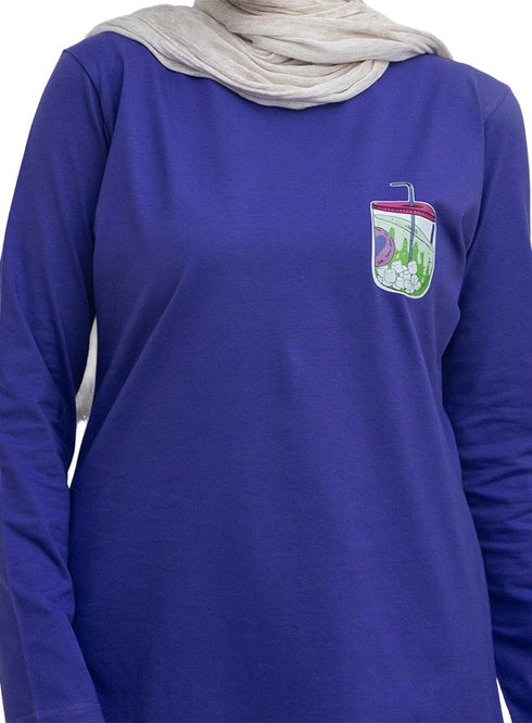 Light purple-Design 4 Printed Long-Sleeve - Khotwh
