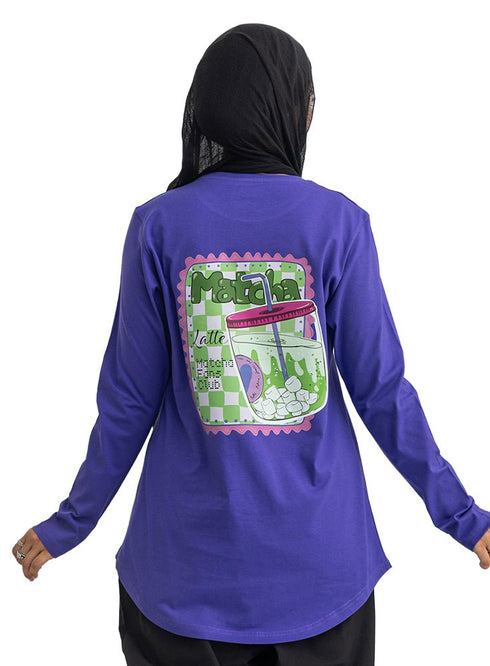 Light purple-Design 4 Printed Long-Sleeve - Khotwh