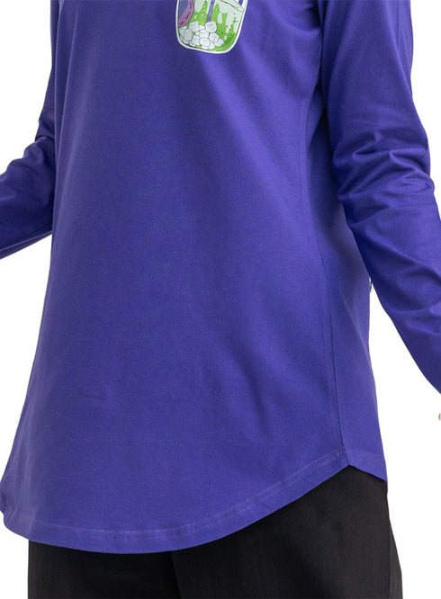 Light purple-Design 4 Printed Long-Sleeve - Khotwh